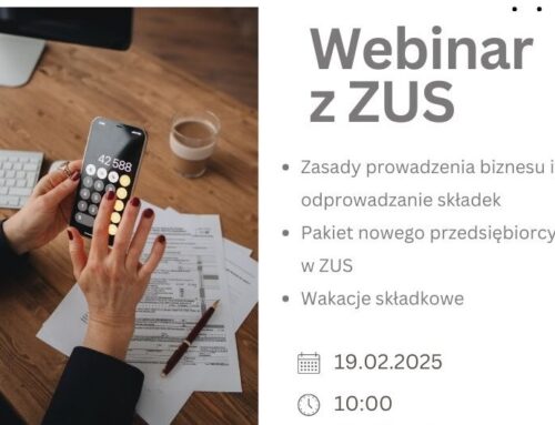 Bezpłatny webinar z pracownikami ZUS – zapisz się!