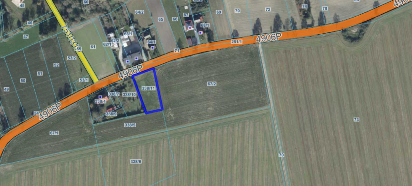 Mapa – działka Czarkowo